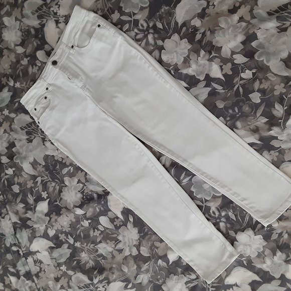 Super Fitting! Earl 5 pocket Jeans - white cotton -size 8 - Picture 8 of 8